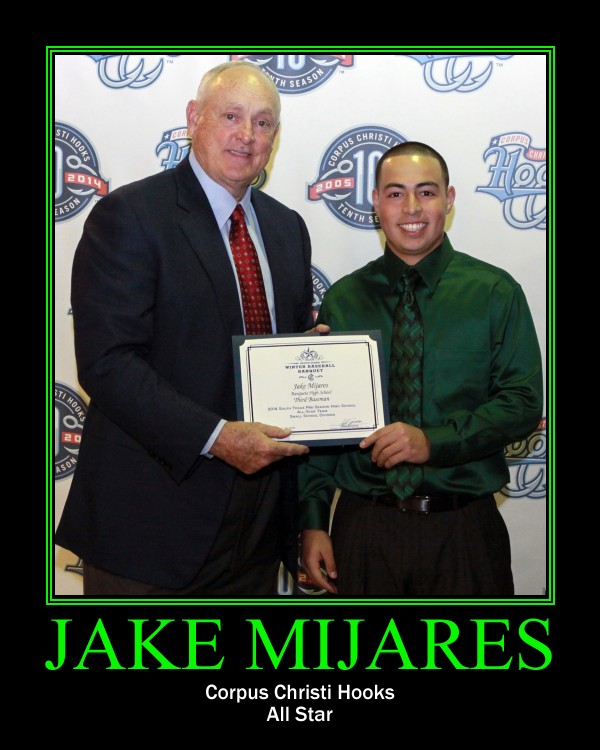 Jake receiving an award